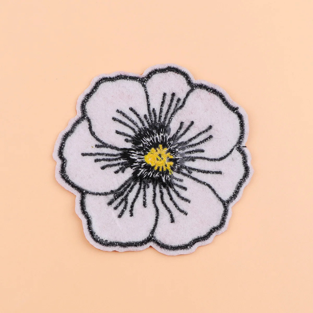 Red Flowers Iron On Patch Clothes Patch For Clothing Cute Embroidered Patch Garment Apparel Accessories Sewing Stickers