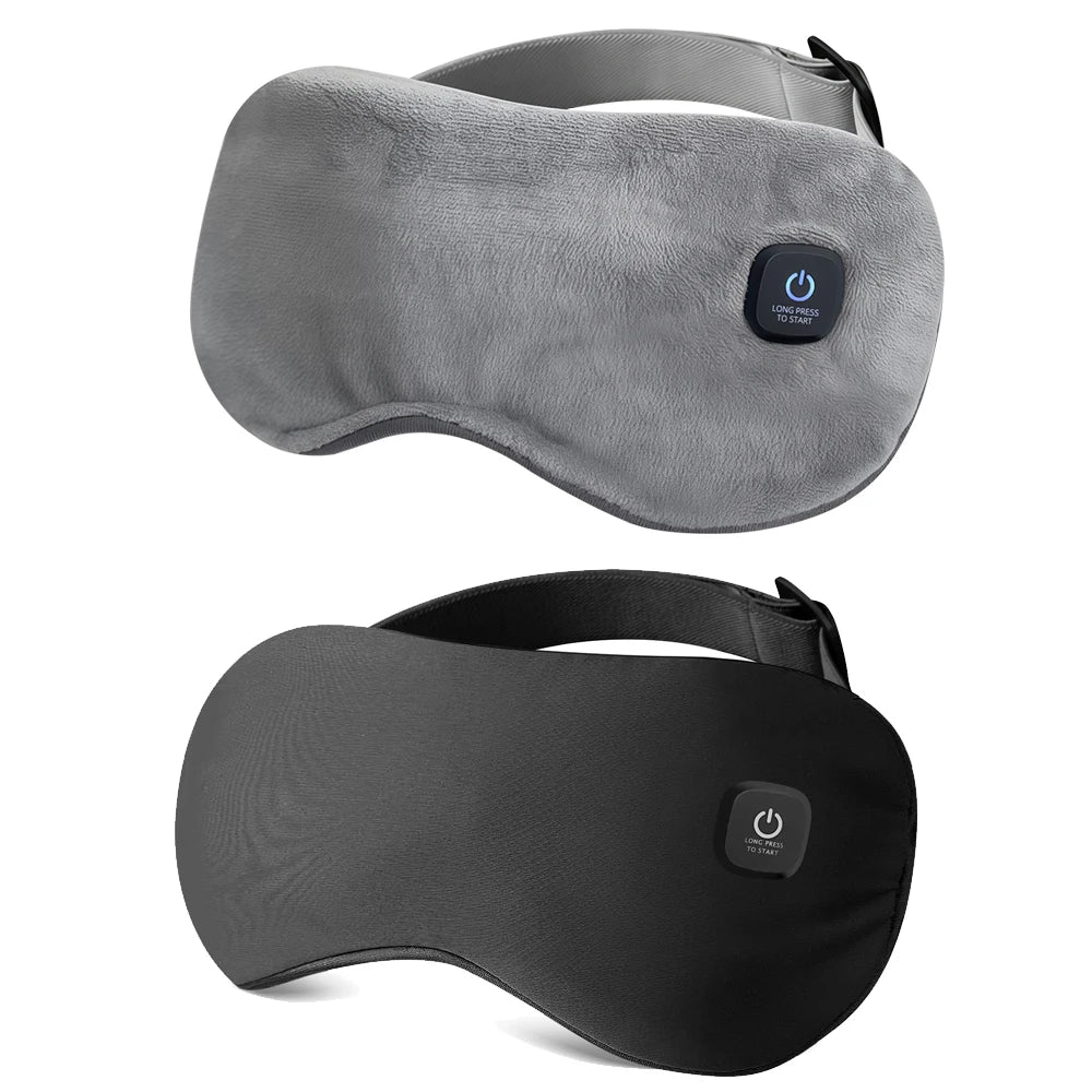 Electric Heated Eye Mask 3D Eye Mask for Dry Eyes Dark Circles Shading Sleeping Hot Compress Eye Mask Adjustable Sleep Eye Mask