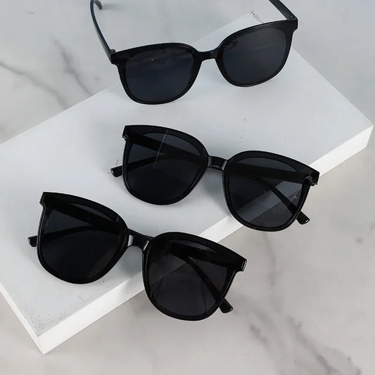 3PCS  Unisex Vintage Women Sunlasses Trendy Square  Men Fashion Eyewear