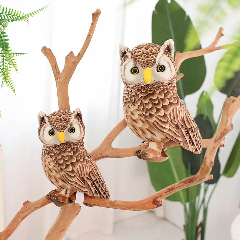 Simulation Owl Plush Toys Soft Stuffed Lifelike Pelicans Doll Pretty Desktop Pigeon Pets Funny Children Props Birthday Gift