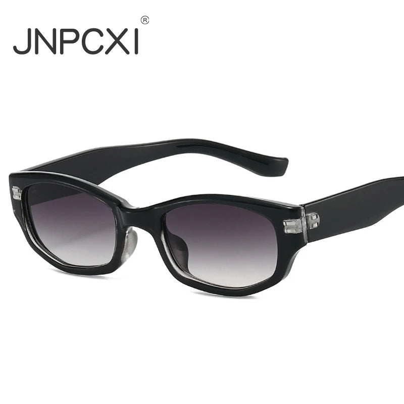 JNPCXI New Retro Small Rectangle Sunglasses Women Candy Colors Shades UV400 Square Men Sun Glasses