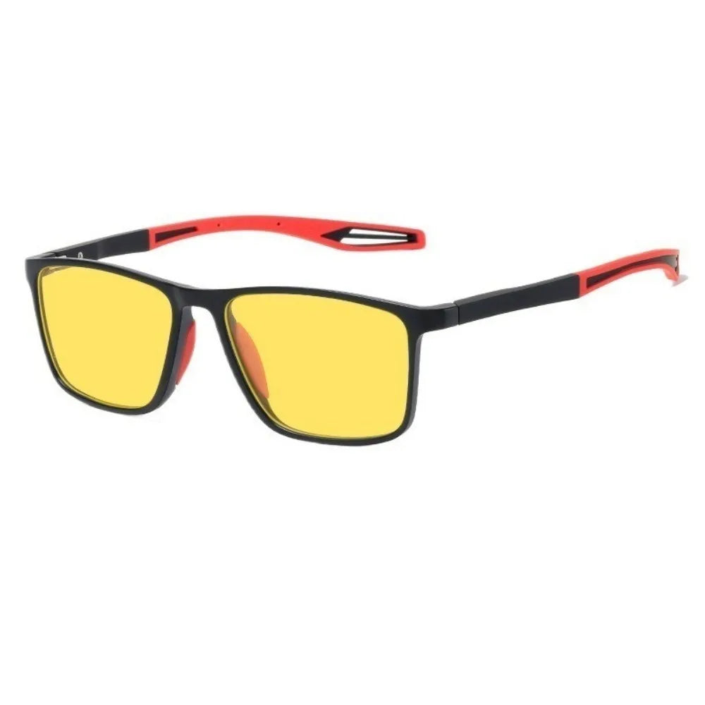 2 PCS Unisex HD Yellow Lenses Color Changing Ultra Light Dual-purpose Night Vision Goggles for Sports
