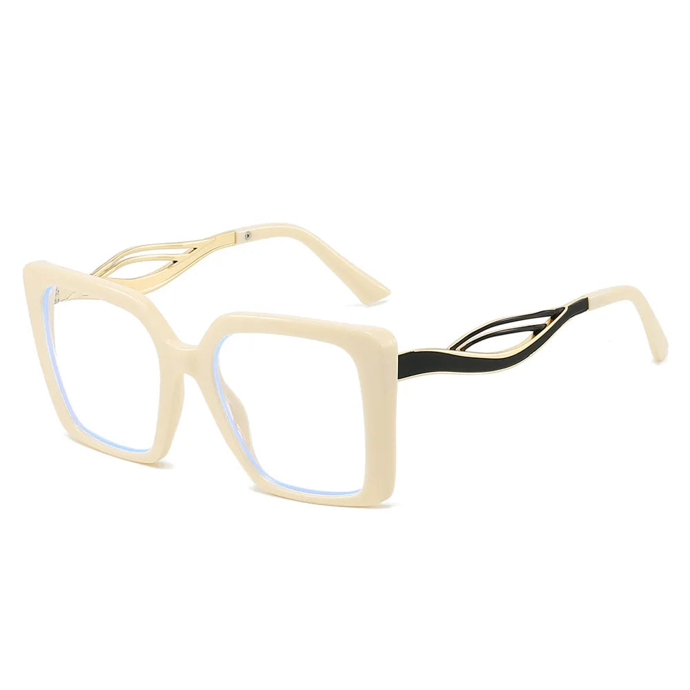 JNPCXI Retro Square Leopard Print Gradient Frame Women Sunglasses Ins Hollow Temple Design Men Casual Sun Glasses UV400