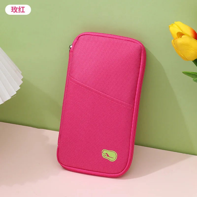 Multi-Functional Wallet-Style Travel Document Holder Men's Women's Style Passport Wallet Organizer Bag Wholesale Stock Available