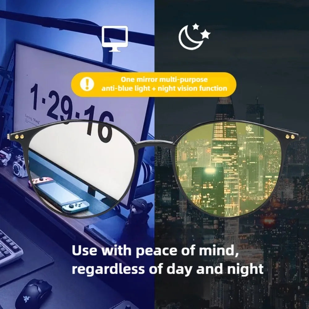Korean Version  Color Changing Night Vision Goggles  Ultra Light and Fashionable Personalized Protective Glasses