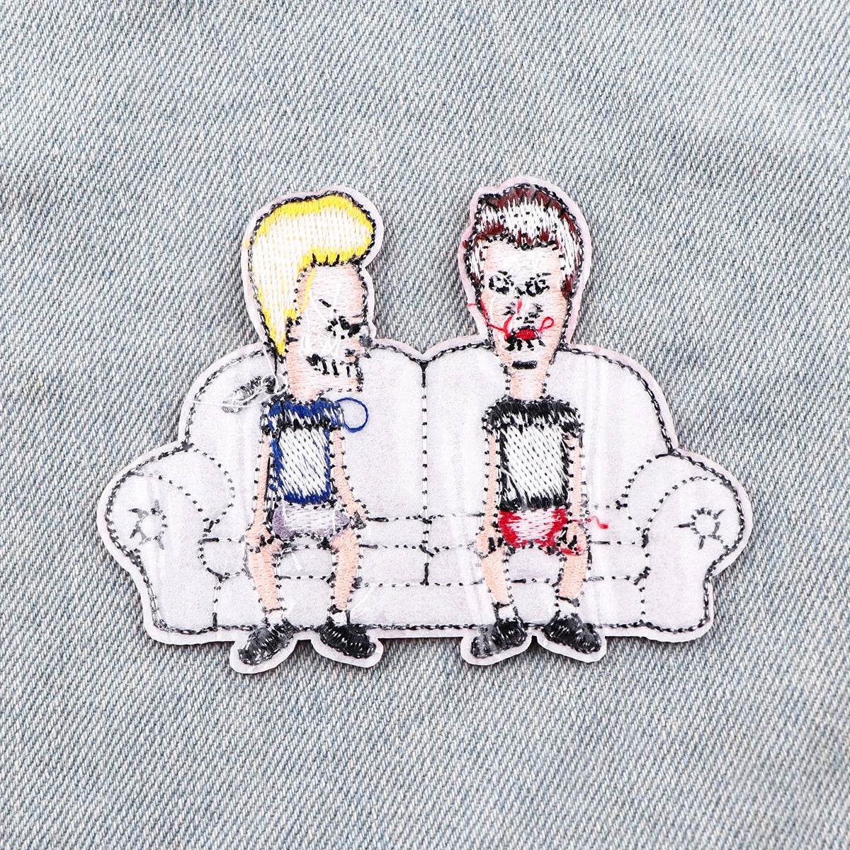 Cartoon Night Talk Patches For Clothing Cute Embroiedered Patches On Clothes Iron On Patch For Backpack/Jecket Sticker Badge