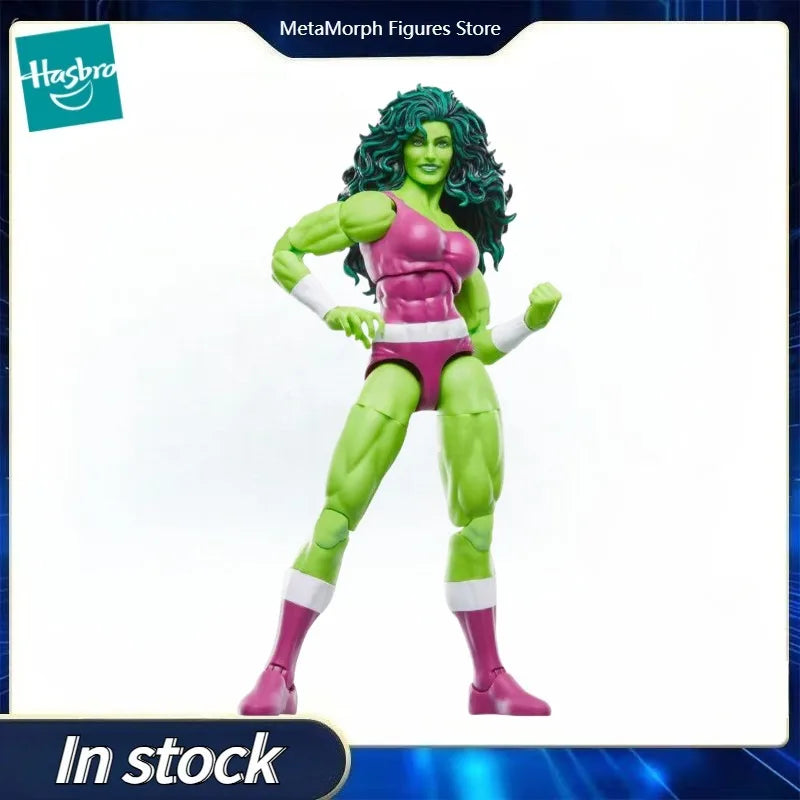 Original Hasbro Marvel Legends Series Retro Card Iron Man SHE Hulk Action Toy Figure