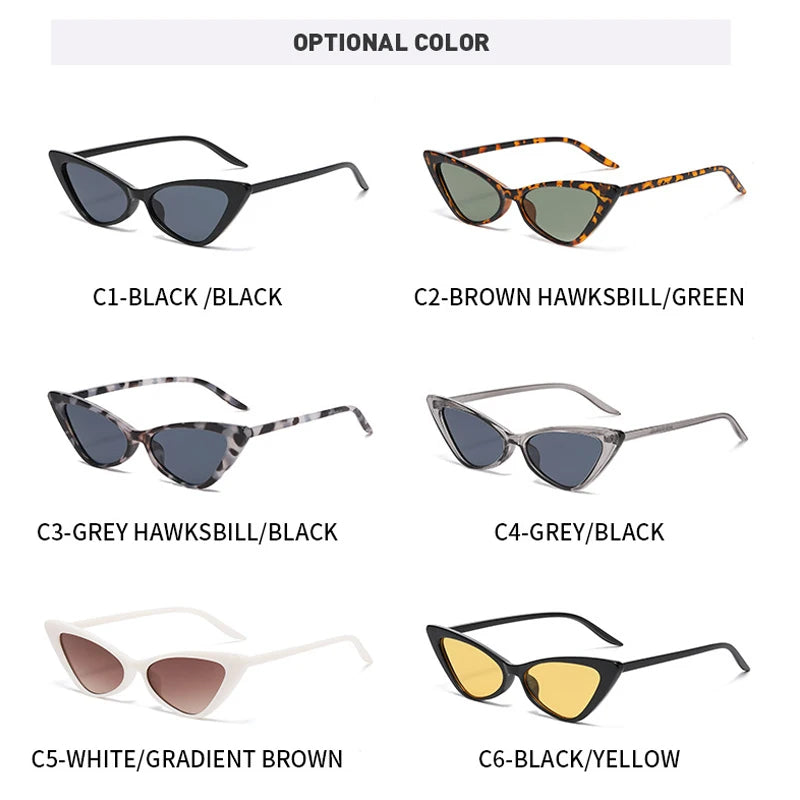 JNPCXI New Fashion Cat Eye Sunglasses Women Vintage Blue Leopard Sun Glasses Lady Retro Shades Eyeglasses Female UV400