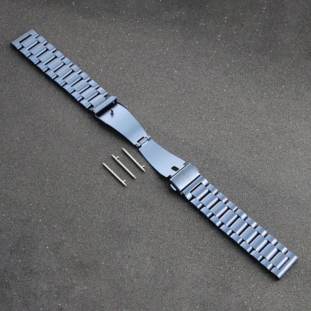 22mm Blue Bracelet Strap Redmi Watch 5/5 Lite & 3 Active/3 Lite Metal Wristband