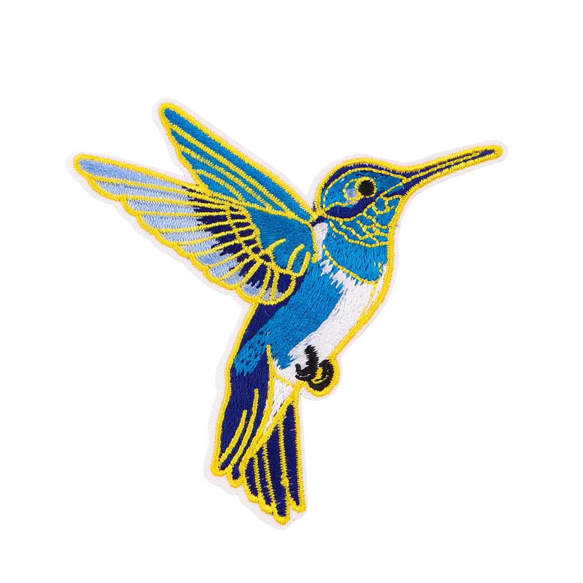 Cute Bird Iron On Patch Clothes Patch For Clothing Hummingbird Embroidered Patch Garment Apparel Accessories Sewing Stickers