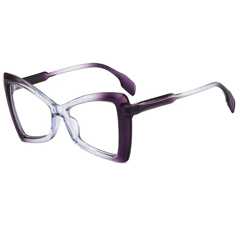 JNPCXI Cat Eye Fashion Trend Retro Butterfly PC Frame Colorful Optical Eyewear Blue Light Blocking Glasses for Reading Eyewear