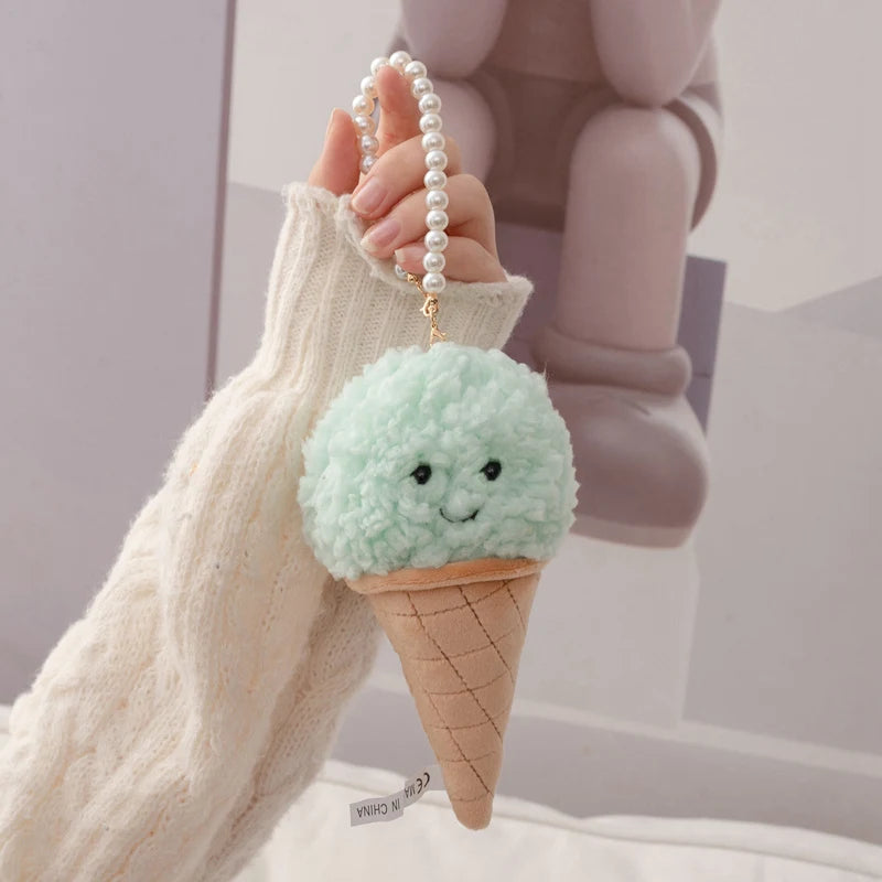 Cute Cartoon Ice cream Plush Toy Stuffed Food Snack Pillow Cushion Cone Kids Toys Kawaii Room Decor Birthday Gift for Kids