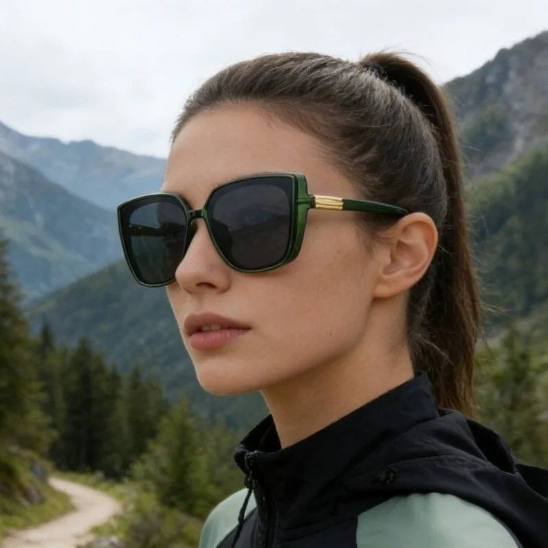 European and American New Large Frame Glasses Fashionable Internet Celebrity Street Photography Retro Trendy Glasses