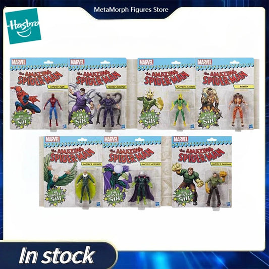 Original Hasbro Marvel The Amazing Spider-man DOCTOR OCTOPUS/SANDMAN/VULTURE/KRAVEN/ ELECTRO/ MYSTERIO/Spider-man Anime Figure