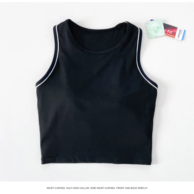Women's yoga fitness exercise vest seamless breathable shockproof yoga vest