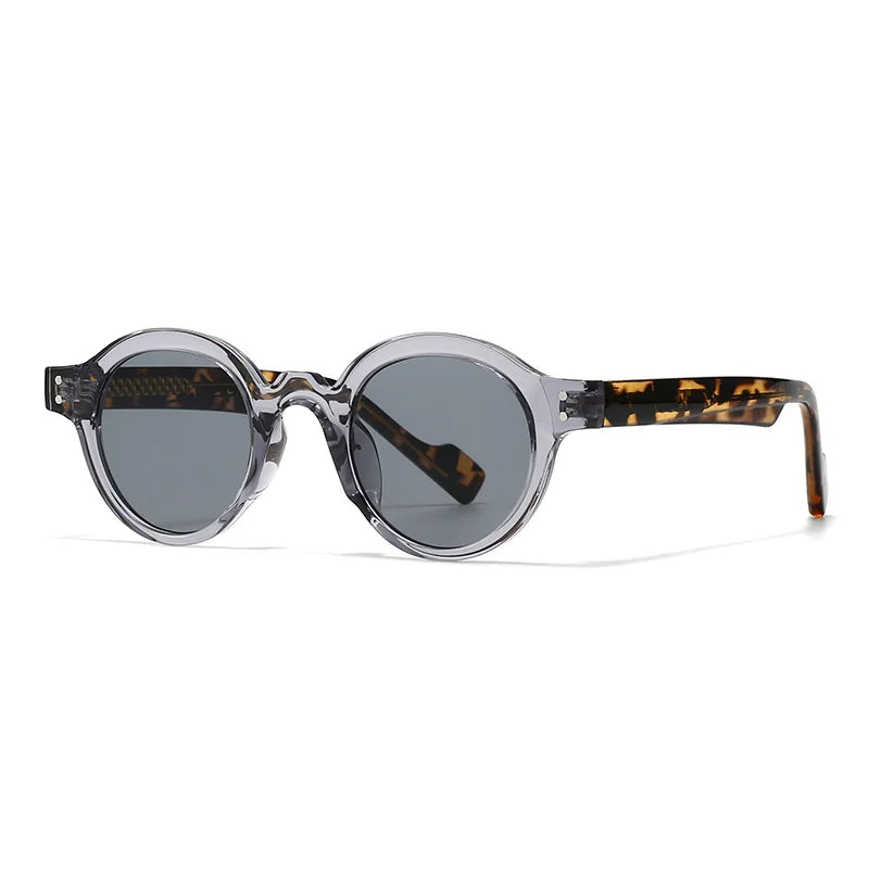 JNPCXI Retro Round Women Sunglasses Shades UV400 Fashion Punk Men Trending Green Yellow Sun Glasses