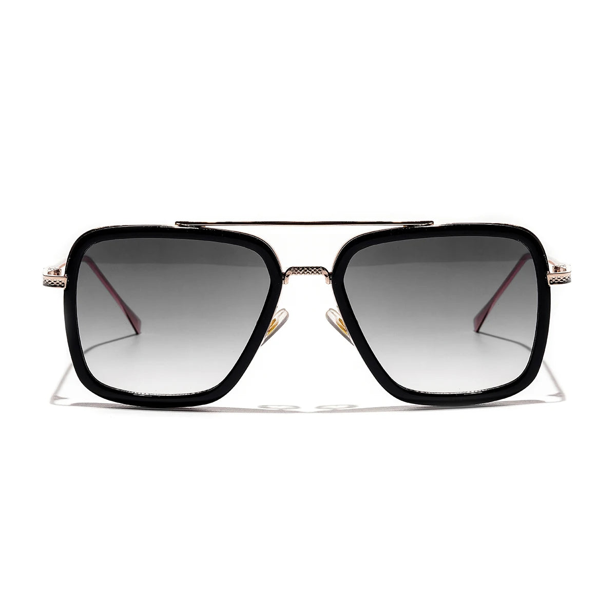 Ruiao 2026 Square Mens Designer Sunglasses Metal Frame Gradient Luxury Shades UV400 Rectangle Pilot Sun Glasses for Men