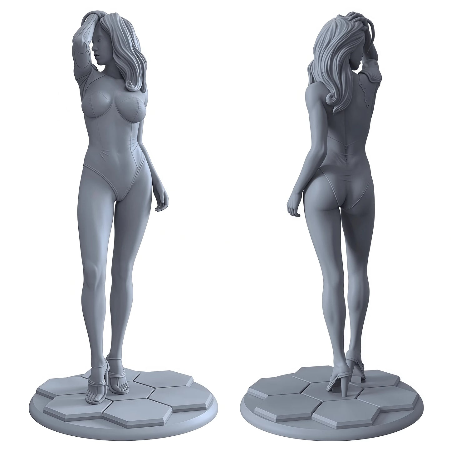 1: 18 Casting Resin Model Assembly Kit, GK， Resin Sexy Girl Model, Unpainted