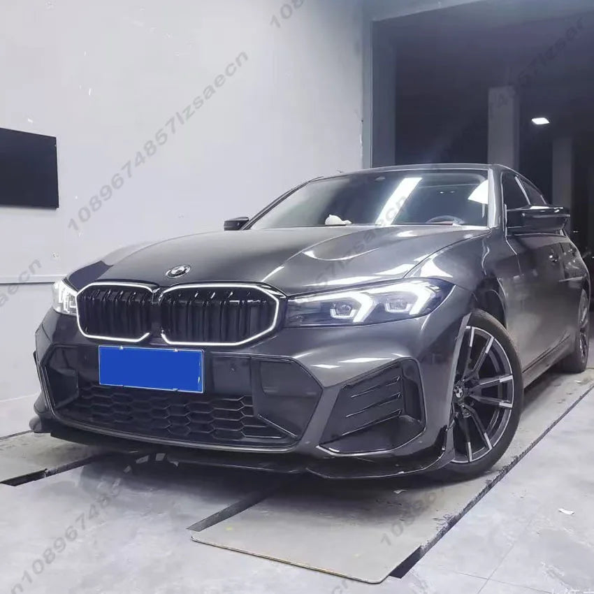 Front Bumper Hood Kidney Grill For BMW G20 G21 G28 325 2022-2025 Racing Grilles Grid With LED Light Single Line Double Line
