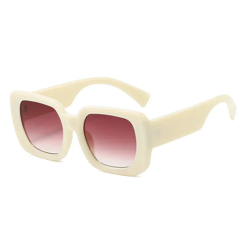 JNPCXI Square Ins Popular Fashion Women Sunglasses Retro Gradient Shades UV400 Men Trending Sun Glasses