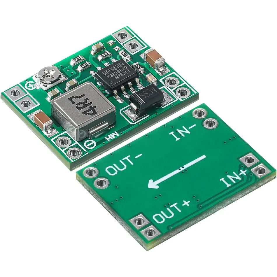 6pcs Mini MP1584EN DC-DC Buck Converter 3A Power Adjustable Power Supply Module 24V to 12V 9V 5V 3V Step-Down Power Module