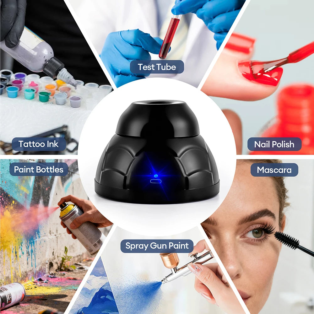 5200RPM High Frequency Vibration Shaking Mixer Liquid Anti-Caking Vortex Mixer Nail Polish Pigment Airbrush Paint Ink Shaker