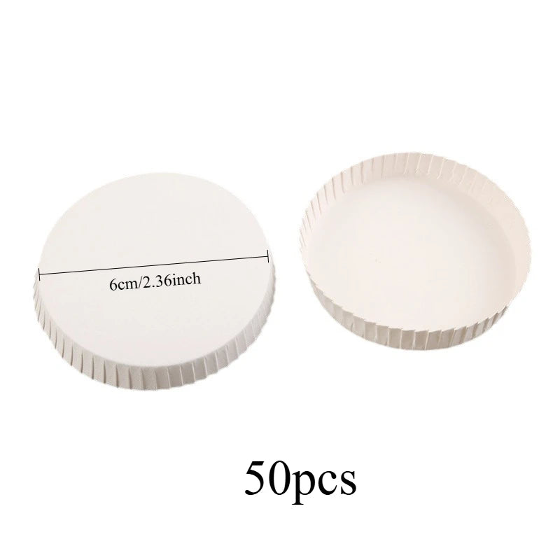 50pcs High-Quality Cup Lids - Stackable Disposable White Lids, Beverage Protection, For Travel, Home, Office, Coffee Shops