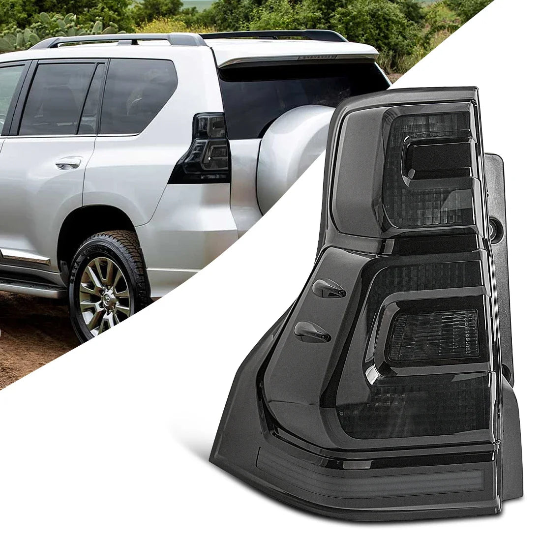 For Toyota Land Cruiser Prado FJ150 LC150 GRJ150 2018 2019 2020 LED Tail Lamps Rear Driving Turn Signal Brake Lights Taillights