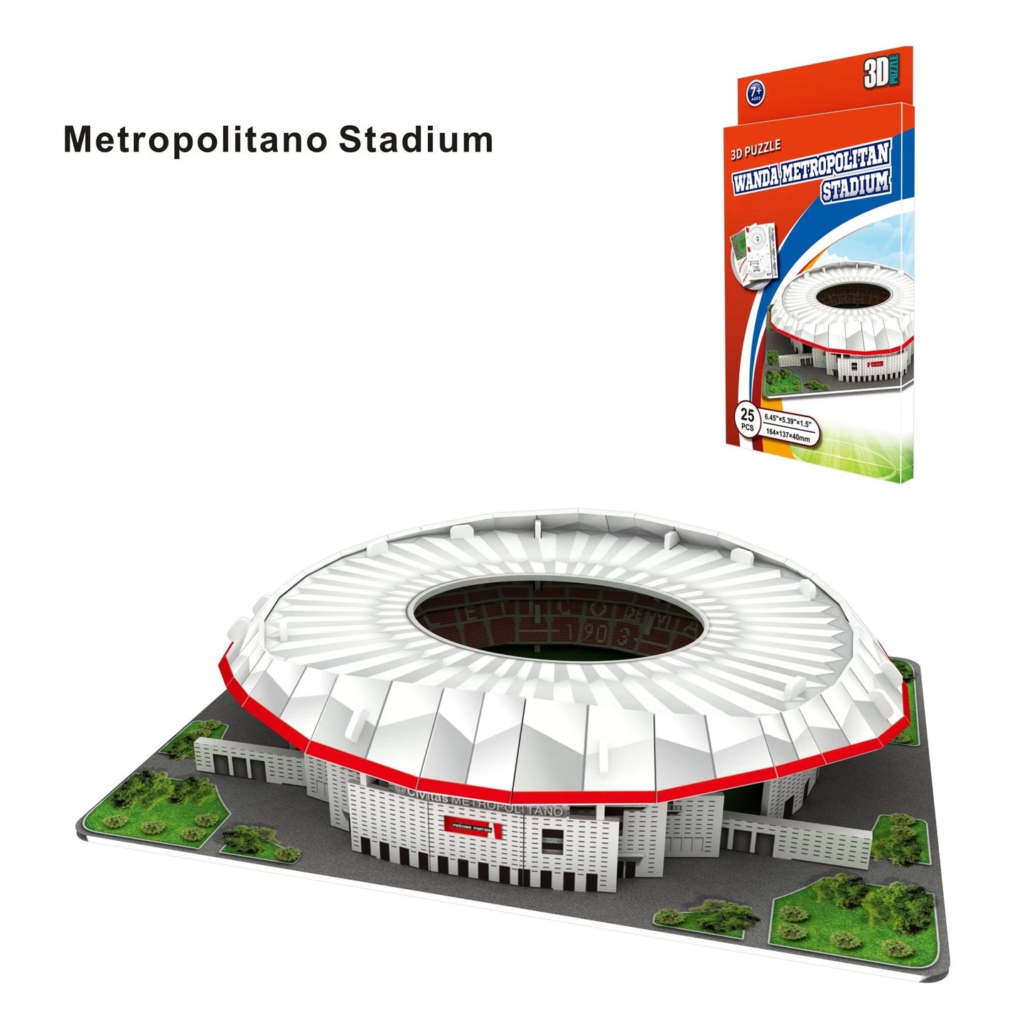 3D Stadium Puzzle Bernabeu Camp Nou Anfield Stadium  League Football Stadium Model, Famous Buildings Children's 3d Puzzle Toys