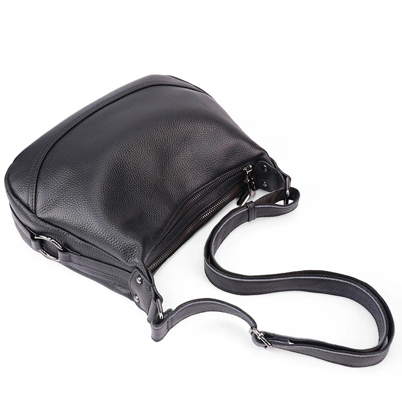 Women Genuine Leather Simple Solid Color Mini Crossbody Bag Lightweight Small Phone Shoulder Bag Luxury Designer Messenger Bag