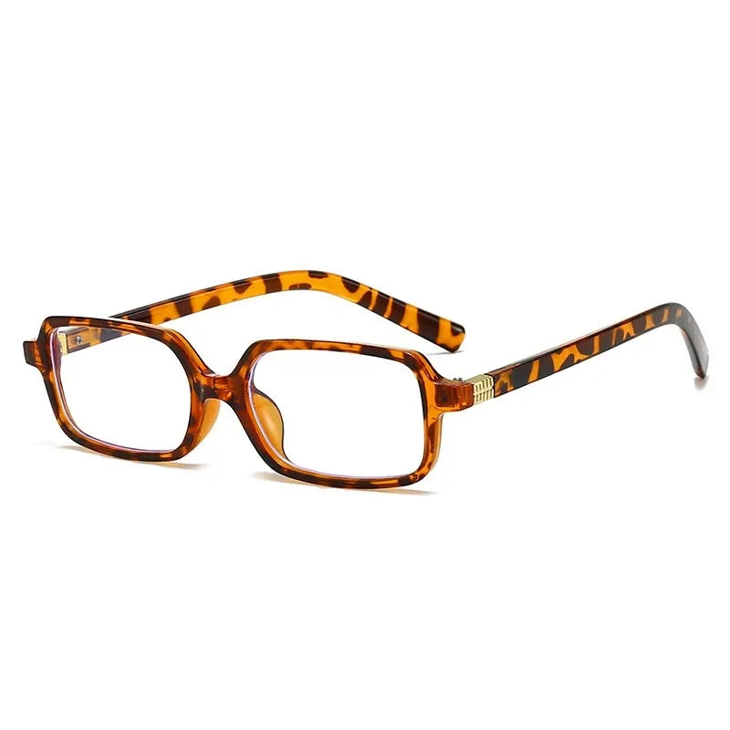 2 Chic Square Anti-Blue Light Glasses with Metal Hinges & Cloth - Fashionable PC Frame for Students, Teachers, and Office Use