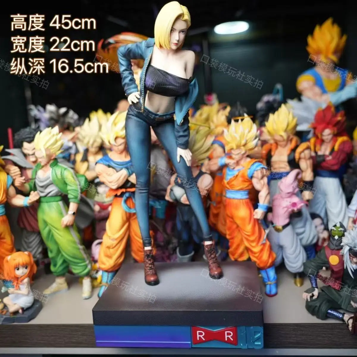 Anime Dragon Ball Z Android 18 Figure Android 18 Statue PVC Action Figures Desktop Ornament Collection Model Toys Gifts