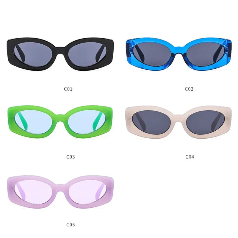 JNPCXI Retro Fashion Punk Sunglasses Women Men Classic Vintage UV400 Outdoor Party Shades Sun Glasses