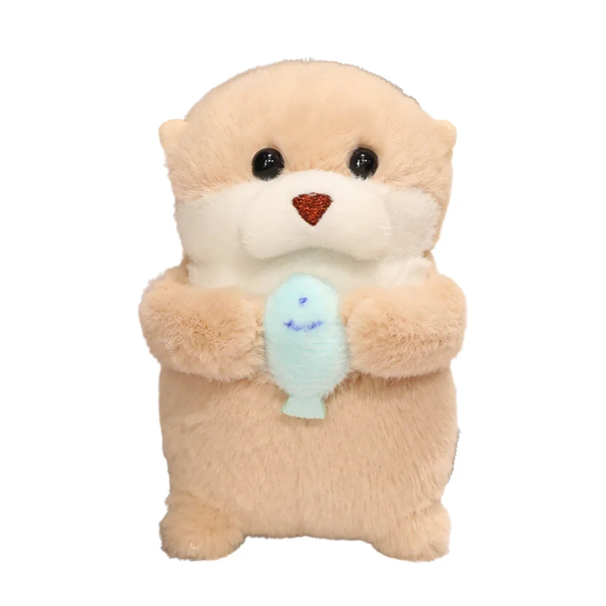 2 Sizes Kawaii Otter Plush Toys Soft Sea Otter Stuffed Animals Plushies Cute Brown Otter Plush Doll Birthday Gift For Children