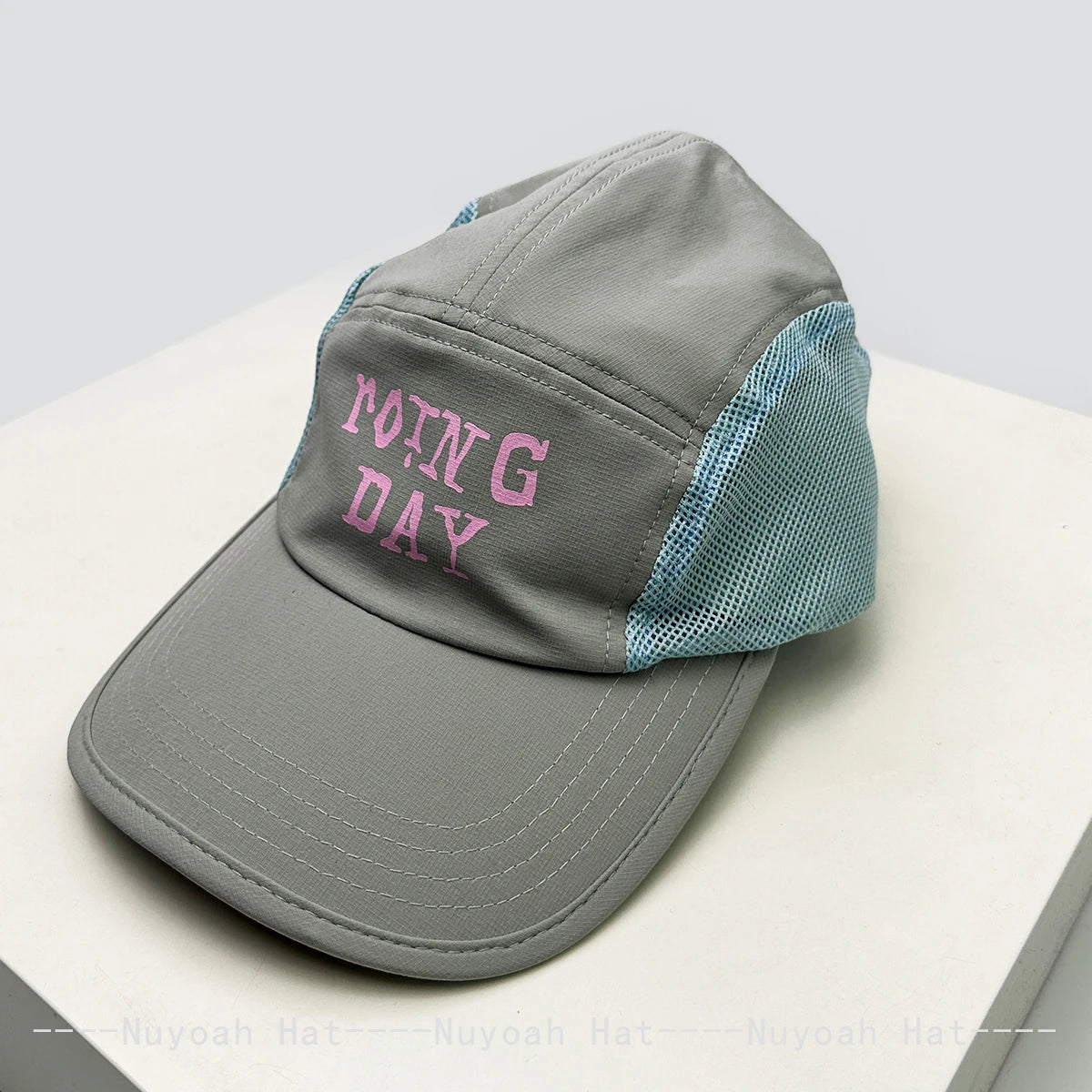 New Men Women Mesh Quick-dry Printed Letters Baseball Hats Sunshade Color Block Breathable Peaked Caps Versatile Fashion Travel