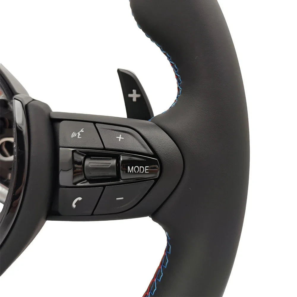 M Sport For BMW Red Blue M1 M2 Button Leather Steering Wheel F07 F10 F11 F12 F20 F21 F22 F25 F26 F30 F32 F36 F80 F82 M3 F80 F82