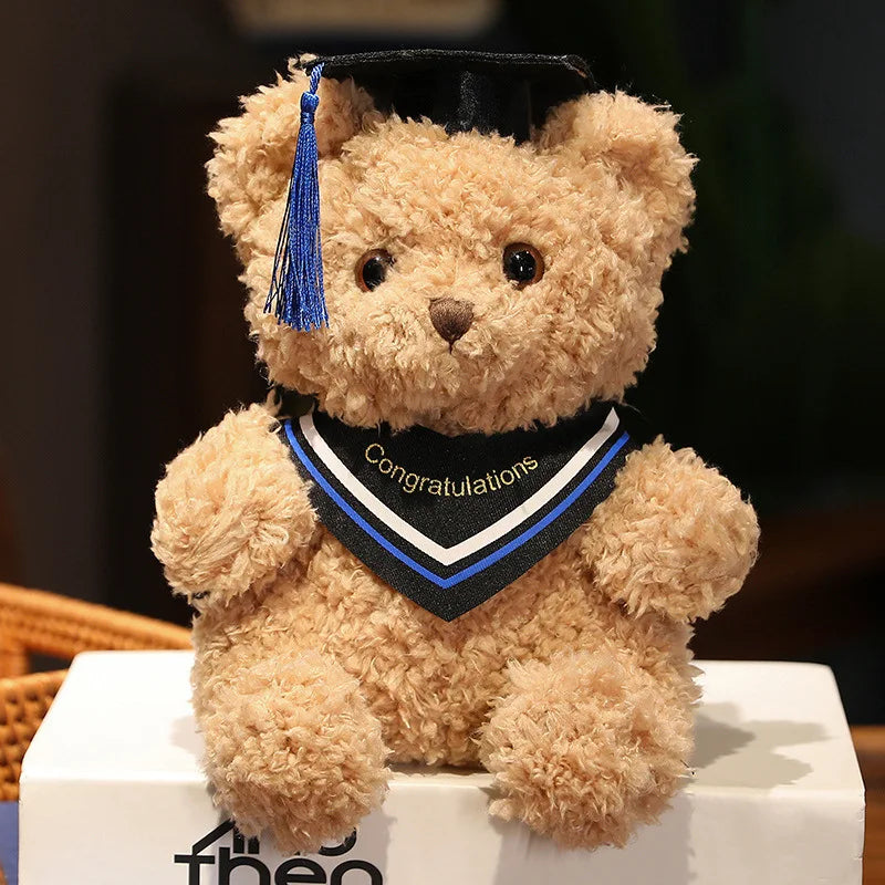 Doctor's Clothing Teddy Bear Doll Plush Toy Small Sitting Bear Doll Boys Girls Students Graduation Gift