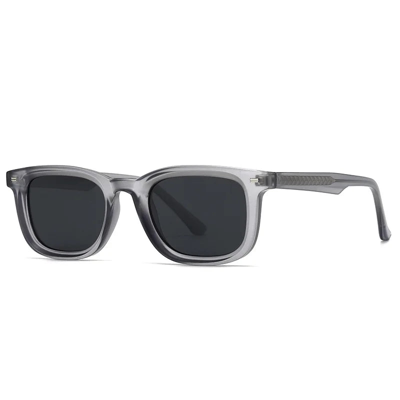 JNPCXI Retro Square Polarized Sunglasses Men Women Luxury Sun Shades Metal Core CP Acetate Driving Glasses UV400