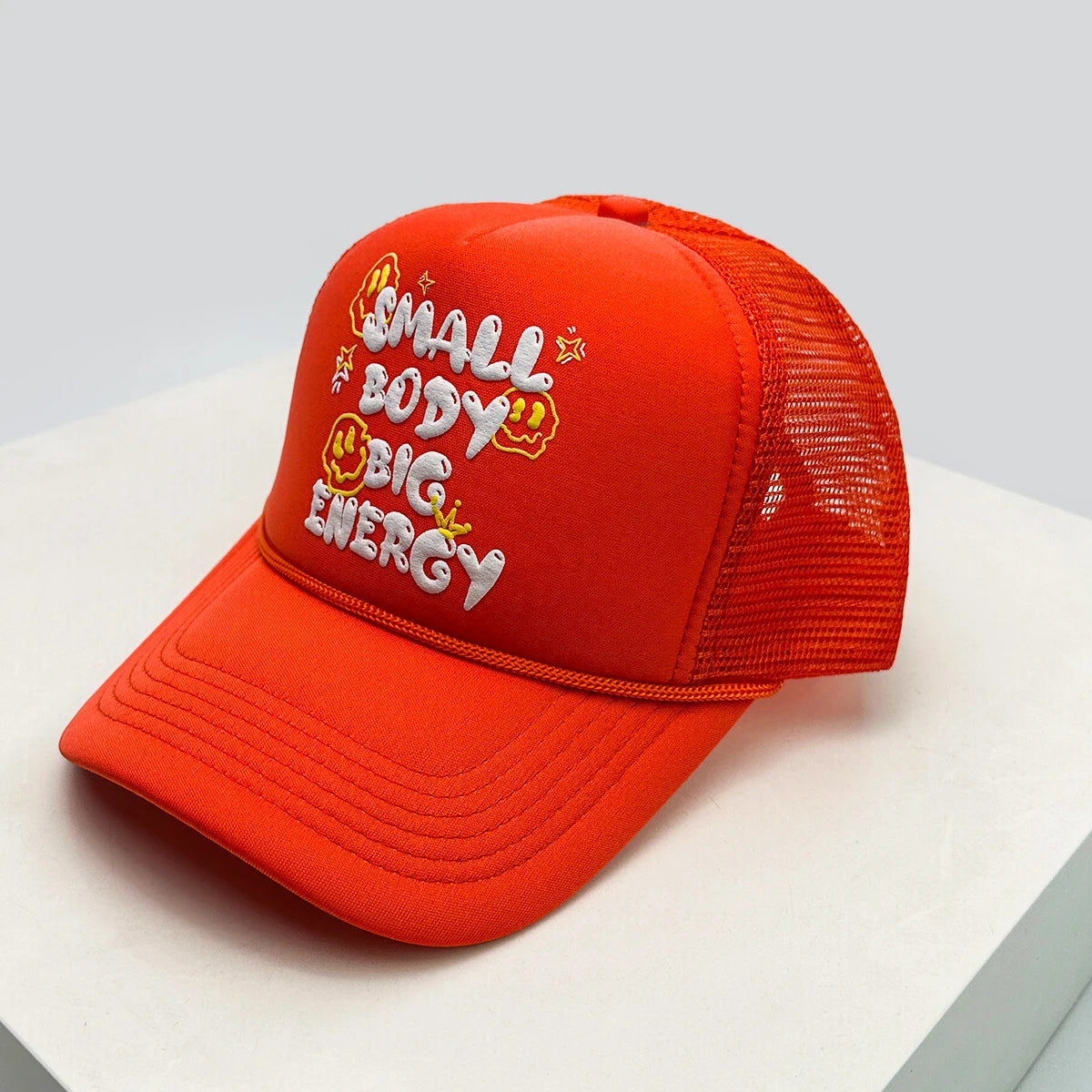 New Unisex Interesting 3D Printed Letters Baseball Hats Sunshade Hip Hop Breathable Cute Trucker Caps Mesh Versatile Casual ins