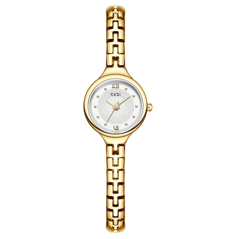GEDI Women's Watch Luxury Women Bracelet Quartz Watches Ladies Small Wristwatches Vintage Watches for Woman Girlfriend