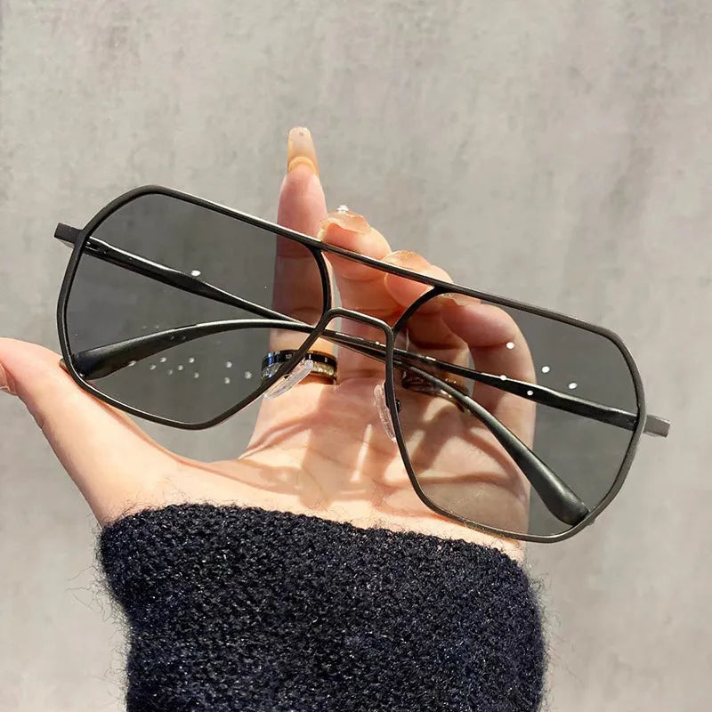 Polarized Sunglasses Men's Fishing Color-changing Sunglasses Day Night Dual-use Smart Photochromic