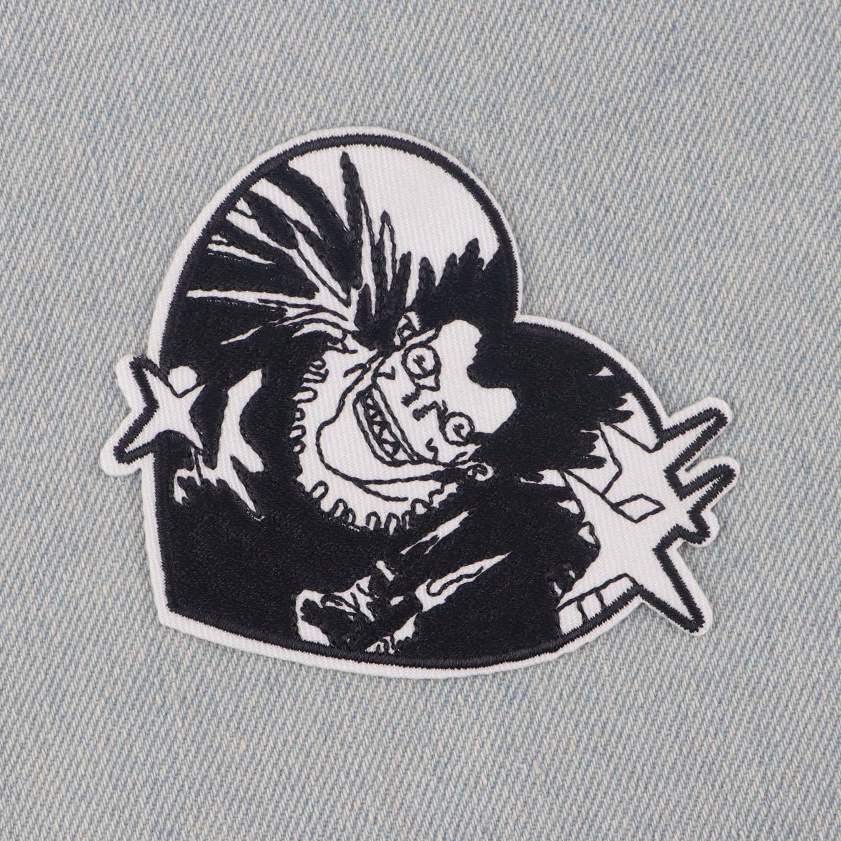 Anime L Killer Ryuk Embroidery Patch Japanese Manga Iron On Patches For Clothing Thermoadhesive Patches On Clothes DIY Sew Badge