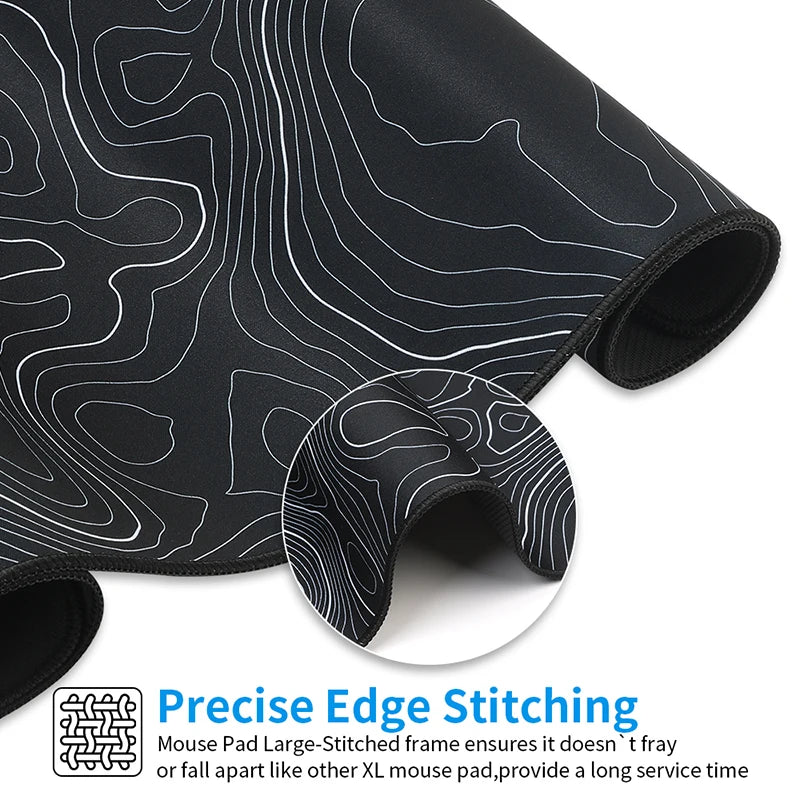 Large Mouse Pad XXL Gaming MousePad Mouse Mat with Stitched Edges and Non-Slip Rubber Base Desk Pad Keyboard Pad Desk Mat