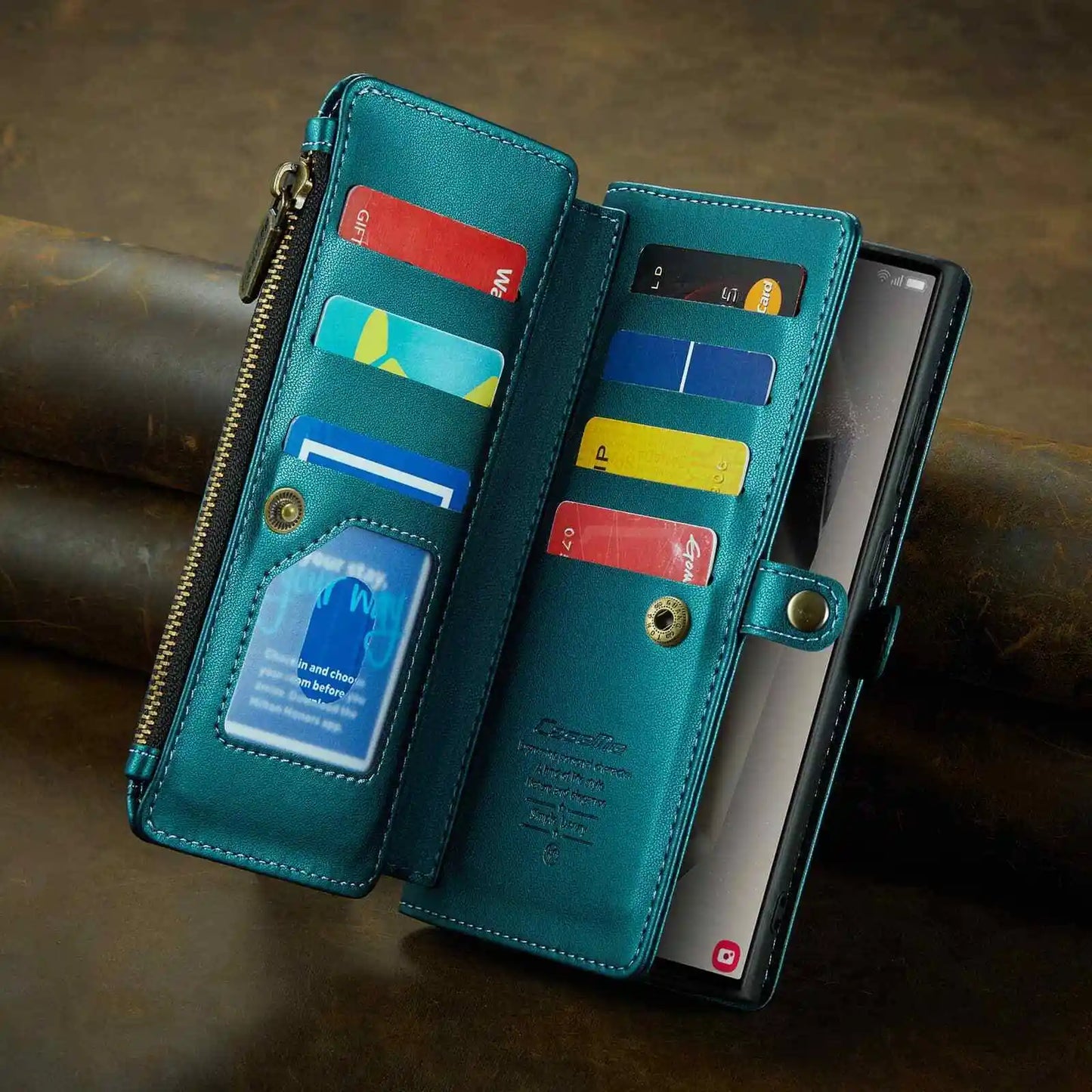 Red Crossbody Samsung Galaxy S24 S23 Ultra S22 S21 S20 Case Wallet Card Holder