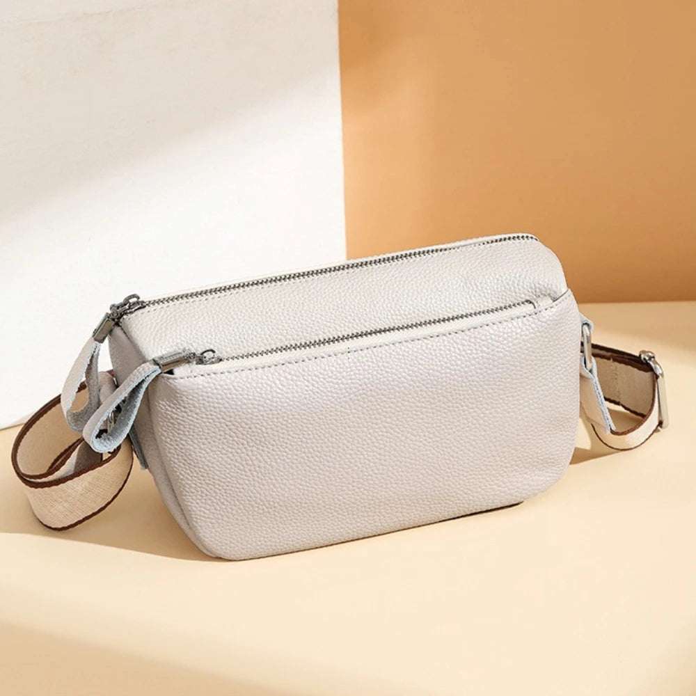 High Quality Cow Leather Handbag Multilayer Women Bag Luxury Genuine Leather Shoulder Crossbody Bag Female New Ladies Tote Sac