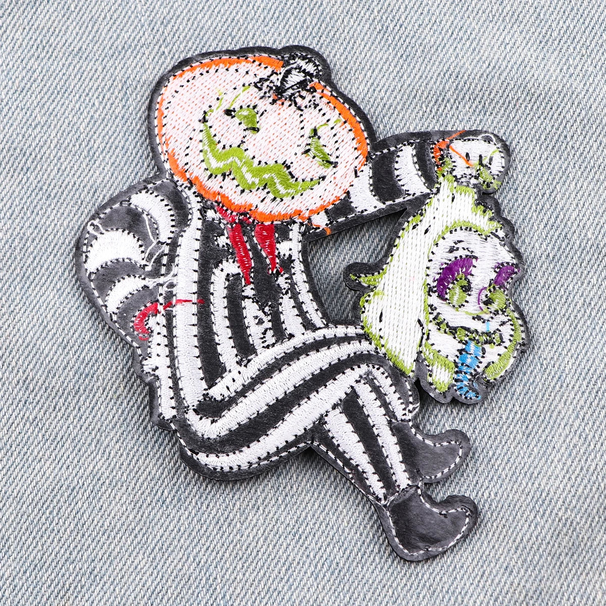 Halloween Pumpkin Patches For Clothing Horror Embroiedered Patches On Clothes Iron On Patch For Backpack/Jecket Sticker Badge