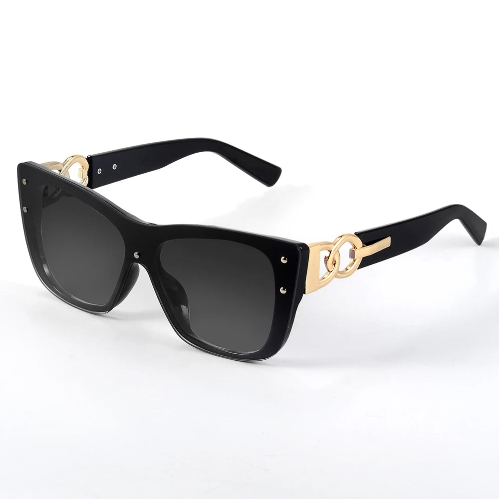 CRIXALIS Luxury Brand Sunglasses Women Rimless Cat Eye Fashion Gradient Shades