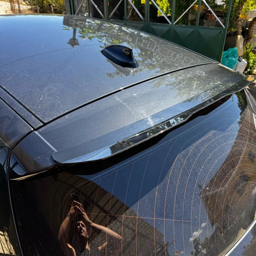 For Volkswagen Golf 7 7.5 MK 7 7.5 GTI R GTD R-line 2013-2019 Hatchback Rear Trunk Lip Rear Roof Spoiler Wing Body kit Black ABS