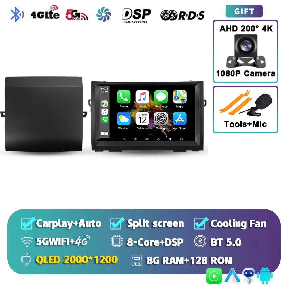 WIFI For Toyota Prius XW20 II 2 2003 - 2011 Car Radio Multimedia Video Player Navigation stereo GPS Android 15 No 2din 2 din dvd
