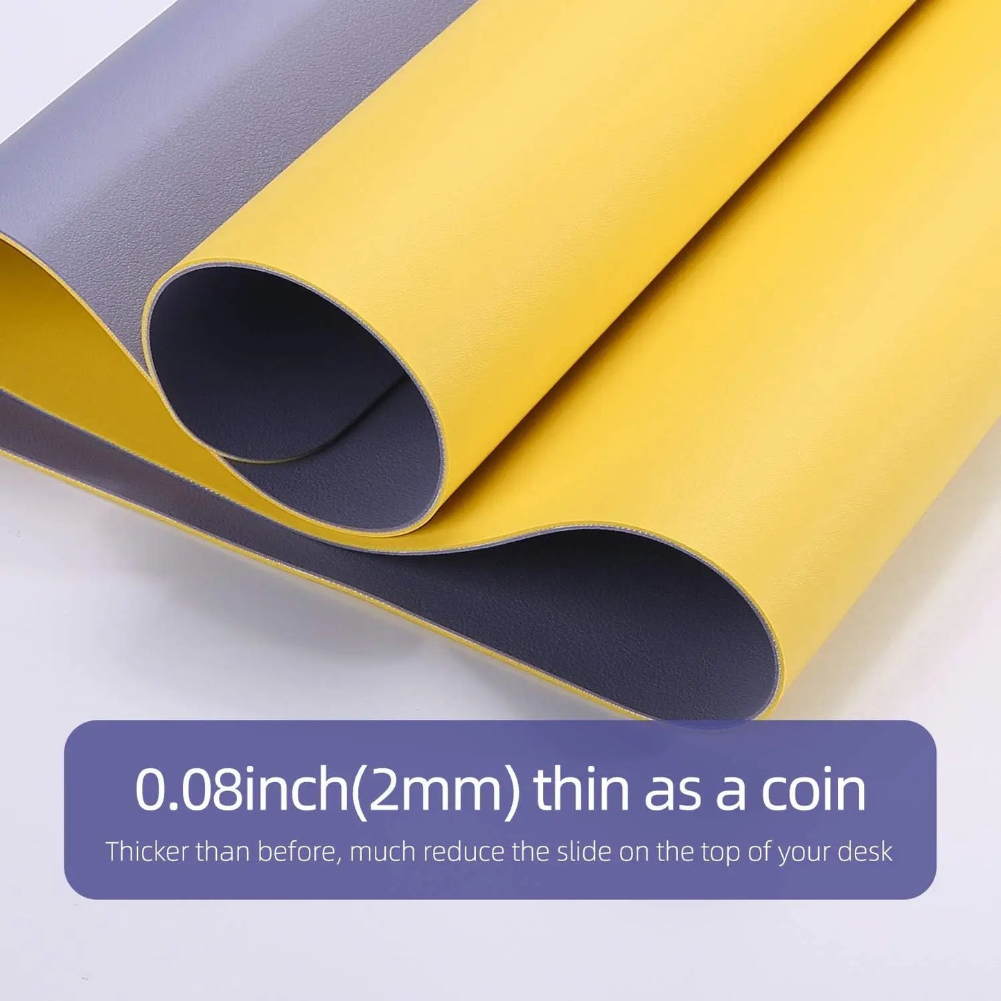 Large Mouse pad for Desk, Leather Desk Pad Large for Keyboard and Mouse,Dual-Sided Mouse Mat for Office/Home